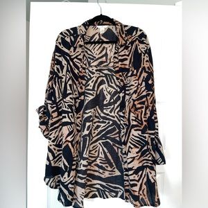 Animal Print oversized shirt H&M